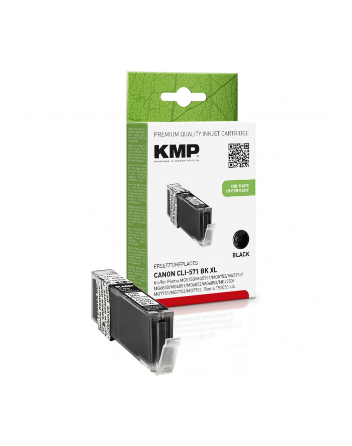 KMP C107BKX Tusz sw komp. z Canon CLI-571 XL BK główny
