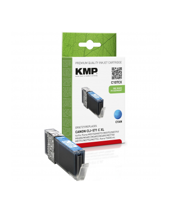 KMP C107CX Tusz cyan komp. z Canon CLI-571 XL C