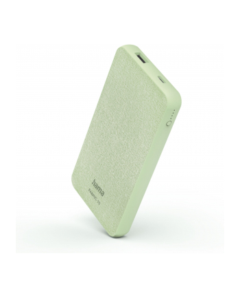 Hama Power Pack Fabric 10 green 10.000mAh USB-C + USB-A   201660