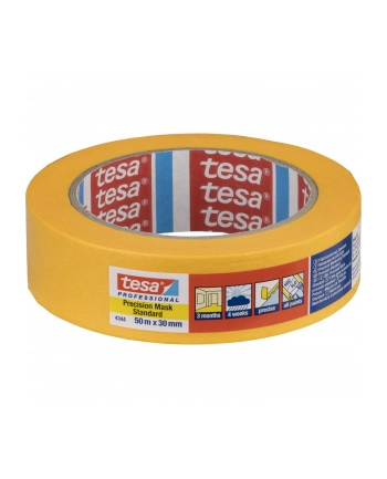 Tesa Masking Tape 50m x 30mm Stand.Prec. yellow 04344