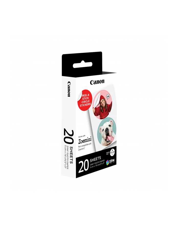 Canon ZP-2030-2C ZINK Circle Sticker 3,3 cm (20 arkusz) główny