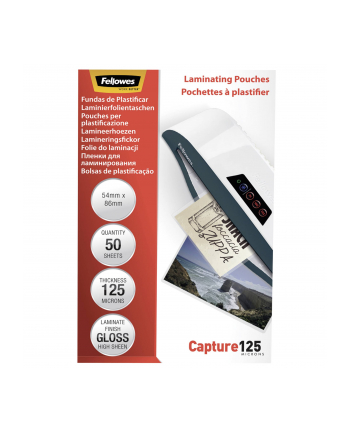 Fellowes folie do laminowania 54x86 mm 125 mic blys. 50 sztuk