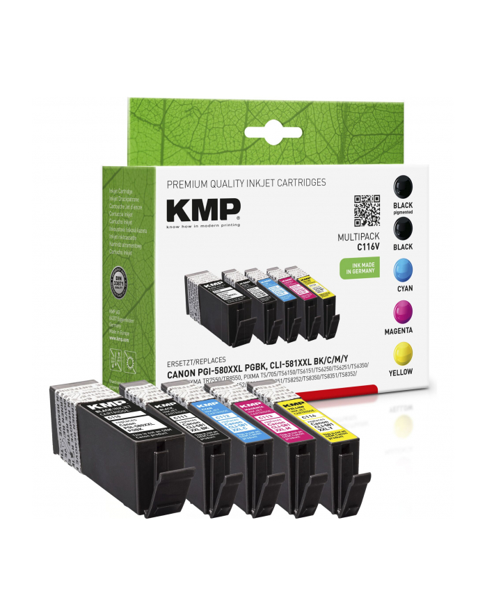 KMP C116V multipak komp. z Canon PGI-580/CLI-581 XXL BCMY główny