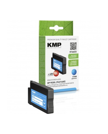 KMP H166CX Tusz cyan kompatybilny z HP F6U16AE