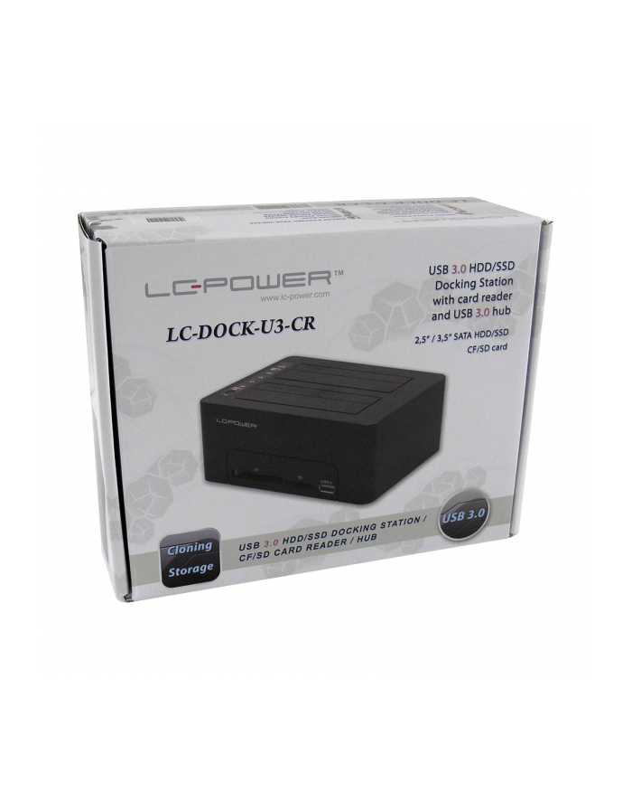 LC Power LC-DOCK-U3-CR HDD docking station CF/SD card r główny