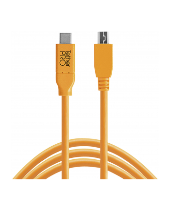 Tether Tools USB-C zu 2.0 Mini B 5-Pin 4,60m pomaranczowy