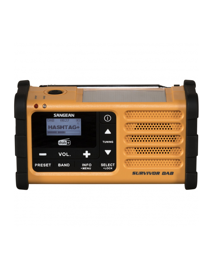 Sangean MMR-88 DAB+ yellow Emergency/Crank/Solar Radio główny