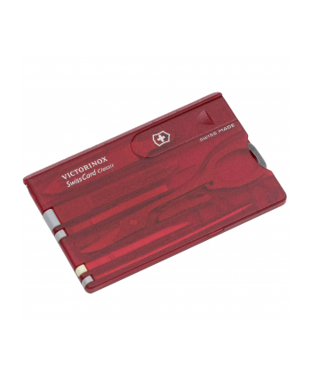 Victorinox SWISSCARD czerwony przezroczysty