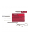 Victorinox SWISSCARD czerwony przezroczysty - nr 2