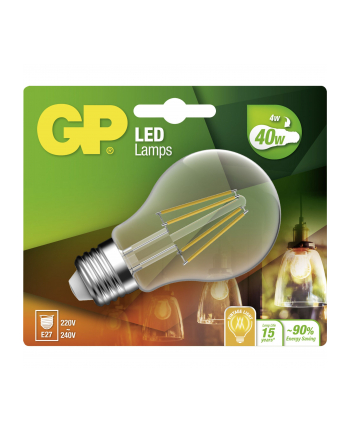 gp batteries GP Lighting Filament Classic E27 4W (40W) 470 lm        GP 078203