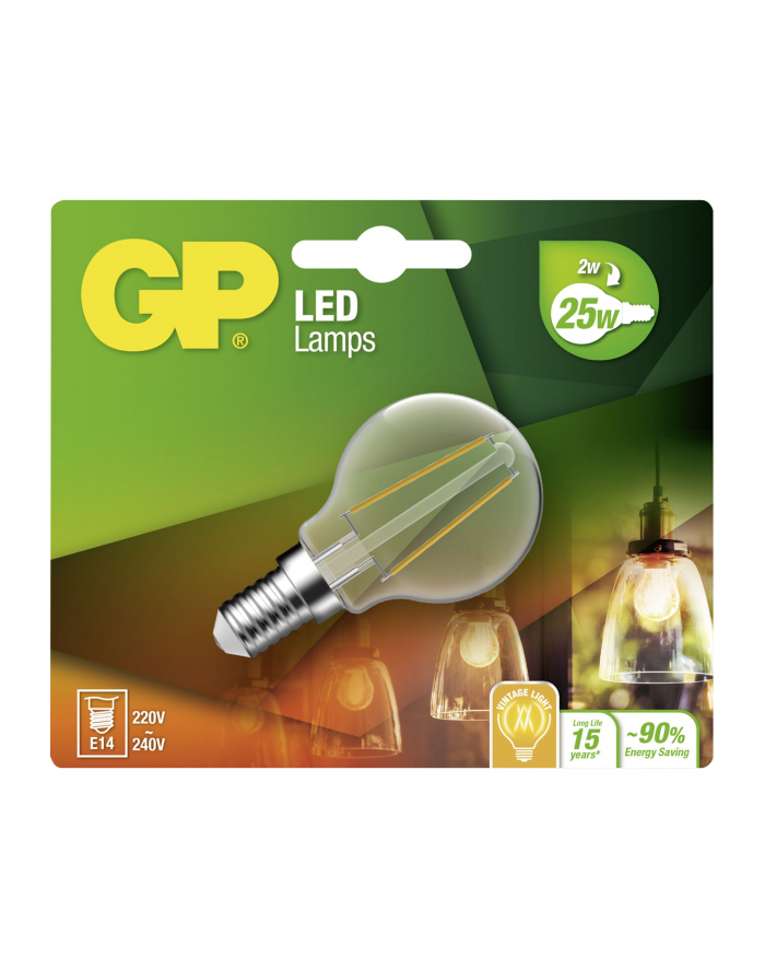 gp batteries GP Lighting Filament zarów. mini globe 2W (25W) 250lm   GP 078104 główny