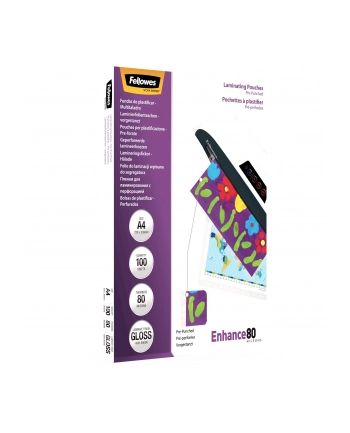Fellowes folie do laminowania A4 80mic z otworami do segregatora