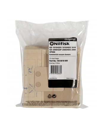 Nilfisk 10x worki do odkurzaczy do VP 300 HEPA EU2 VP 100 EU