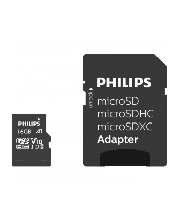 Philips MicroSDHC Card 16GB Class 10 UHS-I U1 incl. adapter