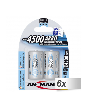 6x2 Ansmann maxE NiMH akumulator Baby C 4500 mAh          5035352