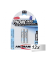 12x2 Ansmann maxE NiMH akumulat. Micro AAA 800 mAh D-ECT PHONE - nr 1