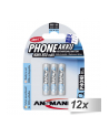 12x3 Ansmann maxE NiMH akumulat. Micro AAA 800 mAh D-ECT PHONE - nr 1