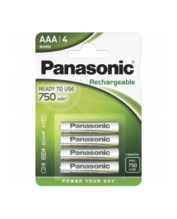 12x4 Panasonic akum. NiMH Micro AAA 750 mAh Rechargeable Evolta