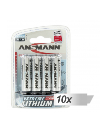 10x4 Ansmann Extreme Lithium Mignon AA LR 6