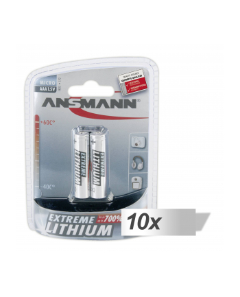 10x2 Ansmann Lithium Micro AAA LR 03 Extreme