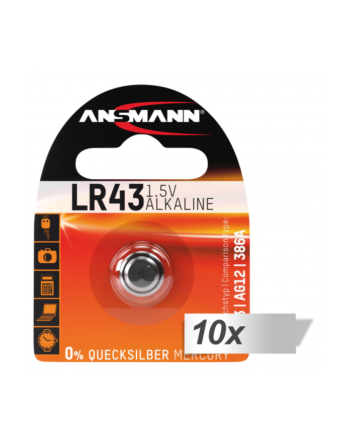 10x1 Ansmann LR 43 główny