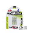 12x2 Ansmann maxE NiMH akumulat. Micro AAA 550 mAh D-ECT PHONE - nr 1