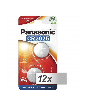 12x2 Panasonic CR 2025 Lithium Power PU inner box