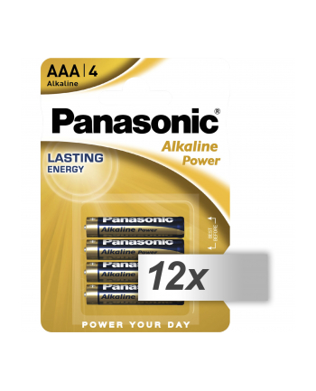 12x4 Panasonic Alkaline Power Micro AAA LR03 nr 2