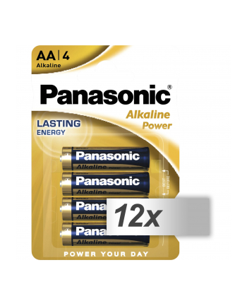 12x4 Panasonic Alkaline Power Mignon LR6 AA