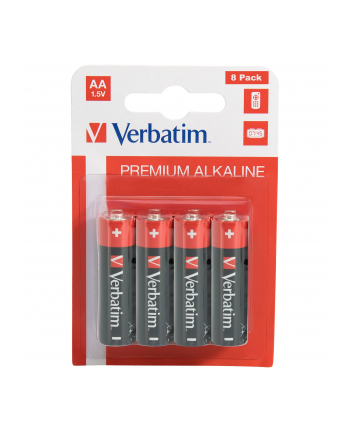 1x8 Verbatim Alkaline battery Mignon AA LR6              49503