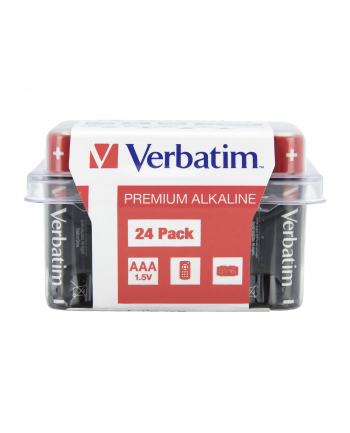 1x24 Verbatim Alkaline battery Micro AAA LR 03 PVC Box    49504