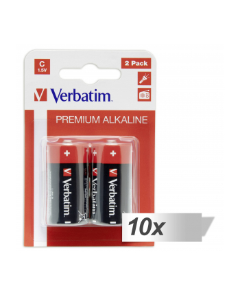 10x2 Verbatim bateria alkaliczna Baby C LR 14               49922