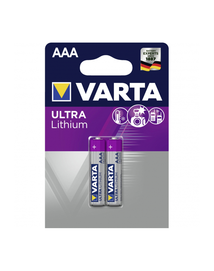 10x2 Varta Ultra Lithium Micro AAA LR 03 główny