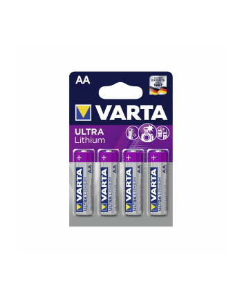 10x4 Varta Ultra Lithium Mignon AA LR 6