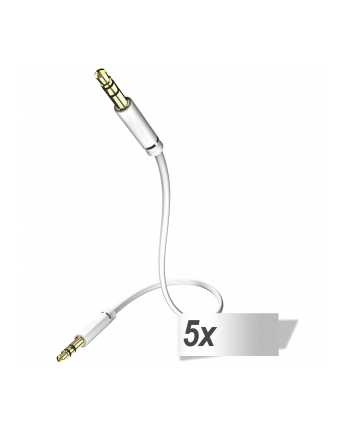 in - akustik 5x in-akustik Star Audio kabel 3,5 mm jack 0,75 m