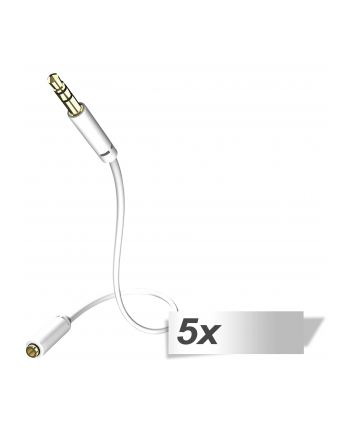 in - akustik 5x in-akustik Star Audio kabel przedluzacz 3,5 mm jack 1,5 m