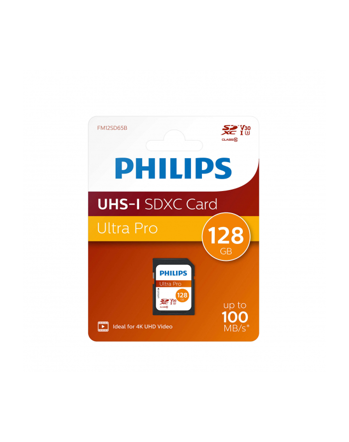 Philips SDXC Card          128GB Class 10 UHS-I U3 V30 A1 główny