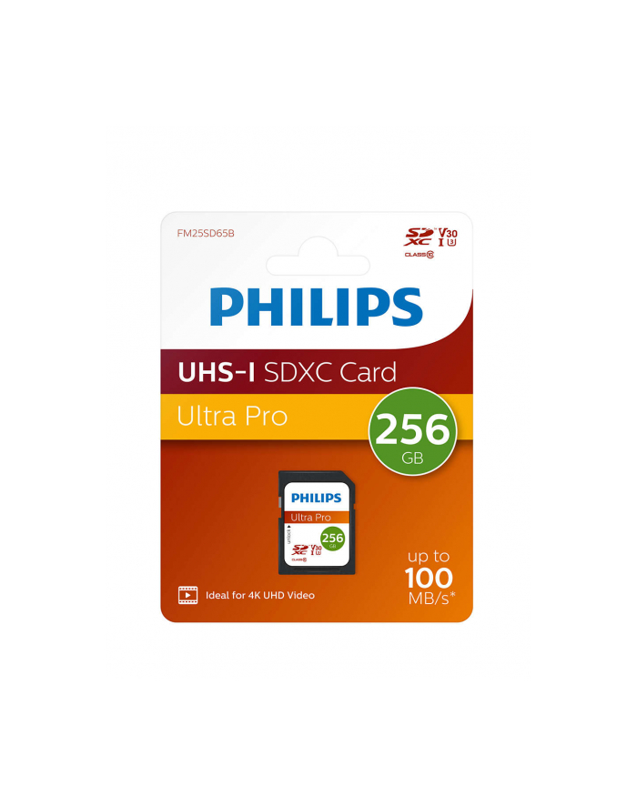 Philips SDXC Card          256GB Class 10 UHS-I U3 V30 A1 główny