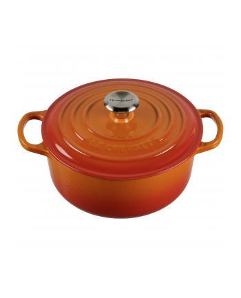 Le Creuset Signature brytfanna okragla 20 cm czerwona