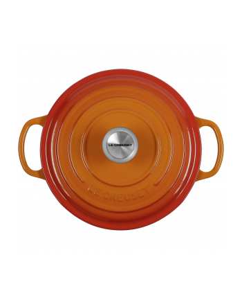 Le Creuset Signature brytfanna okragla 20 cm czerwona