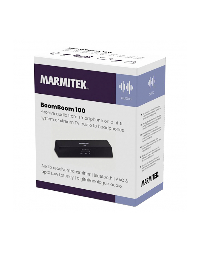 Marmitek BoomBoom 100 Audio receiver 'amp; transmitter bluetooth główny