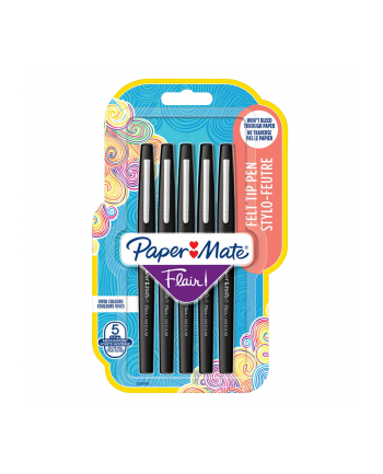 1x5 Paper Mate Flair flamastry M 0,7 mm czarny