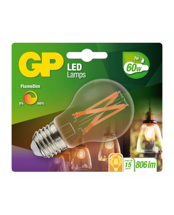 gp batteries GP Lighting LED FlameDim E27 7W (60W) 806 lm        GP 085430