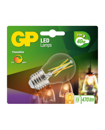 gp batteries GP Lighting LED FlameDim E27 4W (40W) 470 lm        GP 085461