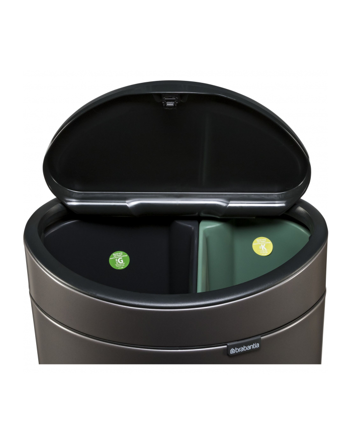 Brabantia Touch Bin New kosz na smieci recycle, 23+10 L Platinum główny