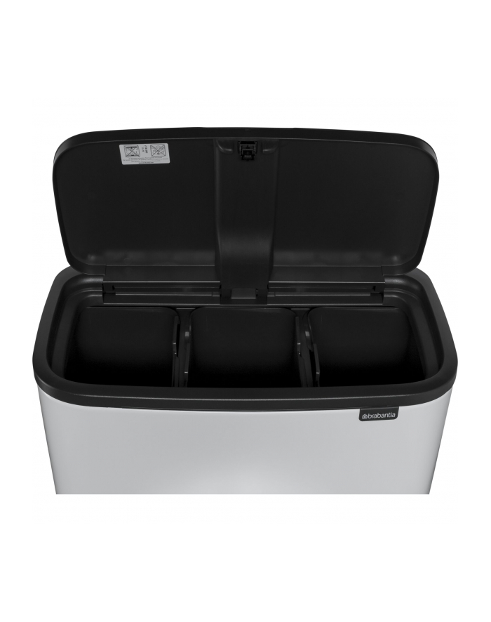 Brabantia Bo Touch Bin kosz na smieci, bialy, 3 x 11 L główny