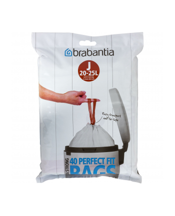Brabantia PerfectFit worki na smieci Typ J 20-25 L, 40 szt.