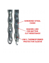 masterlock Master Lock Hardened Steel Chain with pczerwonyective Sleeve 8021(wersja europejska)RD - nr 3