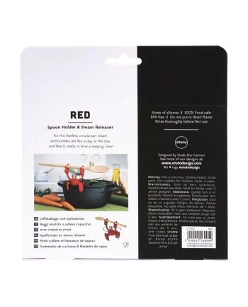 OTOTO Red Spoon Holder 'amp; Steam Releaser