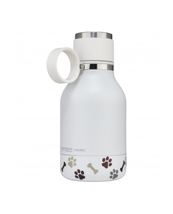 Asobu Dog Bowl Bottle bialy, 0.975 L